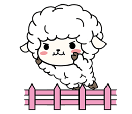 PUFFY-FLUFFY SHEEP with Italian words sticker #6234809