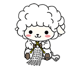 PUFFY-FLUFFY SHEEP with Italian words sticker #6234812