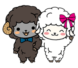 PUFFY-FLUFFY SHEEP with Italian words sticker #6234815