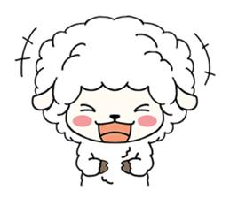 PUFFY-FLUFFY SHEEP with Italian words sticker #6234816