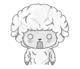 PUFFY-FLUFFY SHEEP with Italian words sticker #6234819