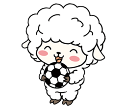 PUFFY-FLUFFY SHEEP with Italian words sticker #6234823