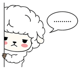 PUFFY-FLUFFY SHEEP with Italian words sticker #6234824