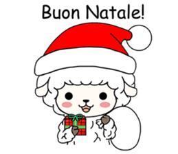 PUFFY-FLUFFY SHEEP with Italian words sticker #6234827