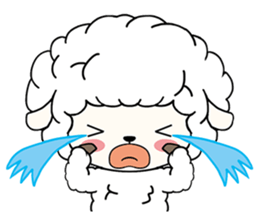 PUFFY-FLUFFY SHEEP with Italian words sticker #6234830