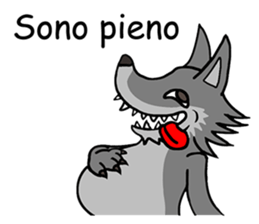 PUFFY-FLUFFY SHEEP with Italian words sticker #6234833