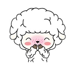 PUFFY-FLUFFY SHEEP with Italian words sticker #6234841