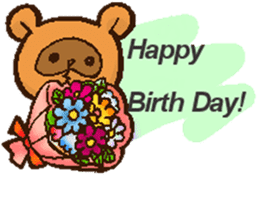 Birthday,Congratulations! Raccoon dogs sticker #6234849