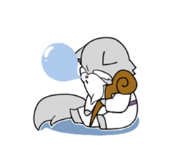 Cat of the hermit sticker #6234985