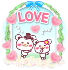 LOVE LOVE! I like you3 -Chocolate bear- sticker #6235248
