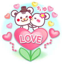 LOVE LOVE! I like you3 -Chocolate bear- sticker #6235255