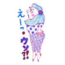 Chubby mono gril sticker #6235959