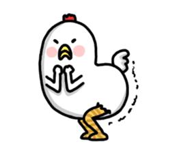 Cheeky chicken For overseas sticker #6236054