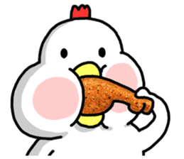 Cheeky chicken For overseas sticker #6236062