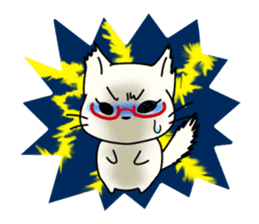 Ms.Glasses Cat sticker #6236142