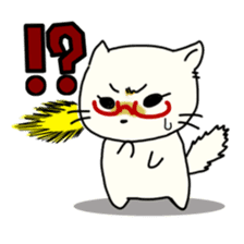Ms.Glasses Cat sticker #6236143