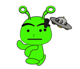 UFO Green sticker #6236255