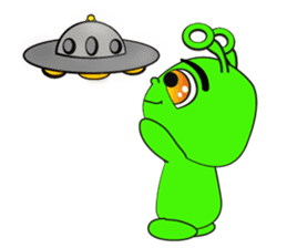 UFO Green sticker #6236265