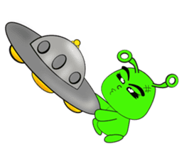 UFO Green sticker #6236271