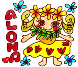 HULA-girl KILALA sticker #6236848