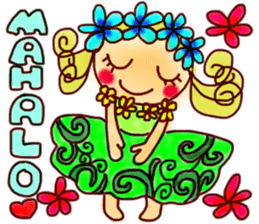 HULA-girl KILALA sticker #6236853