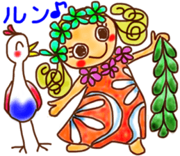 HULA-girl KILALA sticker #6236873