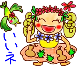HULA-girl KILALA sticker #6236880