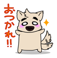 Mr.Eyebrows Dog sticker #6236891