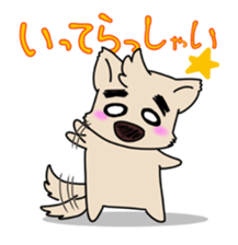 Mr.Eyebrows Dog sticker #6236893