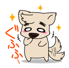 Mr.Eyebrows Dog sticker #6236896