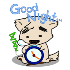 Mr.Eyebrows Dog sticker #6236904