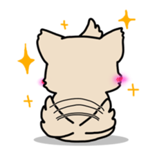 Mr.Eyebrows Dog sticker #6236909