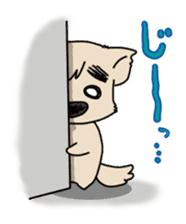 Mr.Eyebrows Dog sticker #6236910