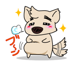 Mr.Eyebrows Dog sticker #6236916