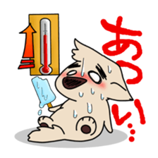 Mr.Eyebrows Dog sticker #6236918