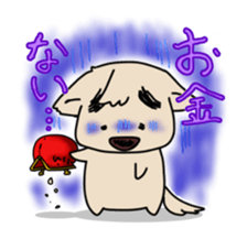 Mr.Eyebrows Dog sticker #6236920