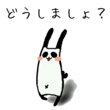 Daily life's Sticker of a rabbit panda 3 sticker #6237050