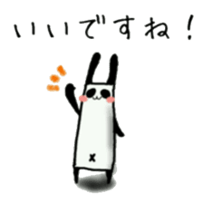 Daily life's Sticker of a rabbit panda 3 sticker #6237054