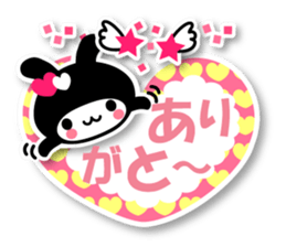 Black Rabbit "Usagi chan" talk ver5 sticker #6237091