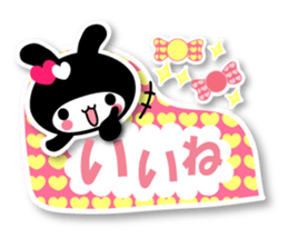 Black Rabbit "Usagi chan" talk ver5 sticker #6237097