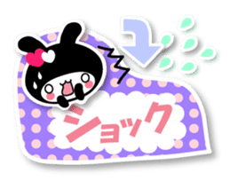 Black Rabbit "Usagi chan" talk ver5 sticker #6237102