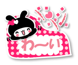 Black Rabbit "Usagi chan" talk ver5 sticker #6237106
