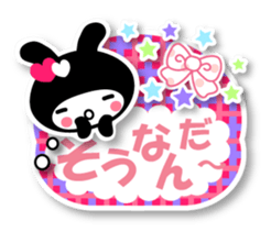Black Rabbit "Usagi chan" talk ver5 sticker #6237114