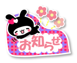 Black Rabbit "Usagi chan" talk ver5 sticker #6237116