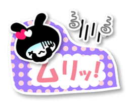 Black Rabbit "Usagi chan" talk ver5 sticker #6237121