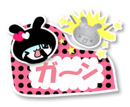 Black Rabbit "Usagi chan" talk ver5 sticker #6237123