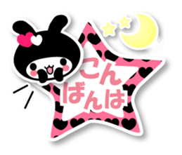Black Rabbit "Usagi chan" talk ver5 sticker #6237125