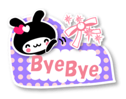 Black Rabbit "Usagi chan" talk ver5 sticker #6237127