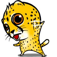 Funny little cheetah sticker #6237448