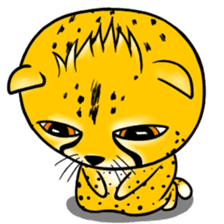 Funny little cheetah sticker #6237451